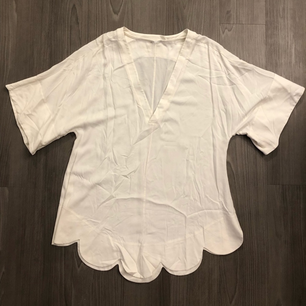 Kit & Ace Scalloped Tunic